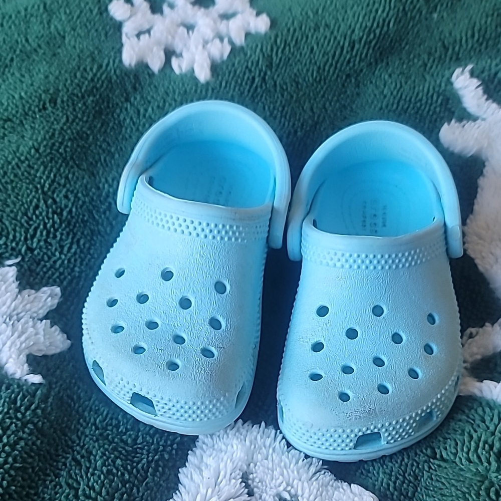 Kids Blue Crocs Shoes